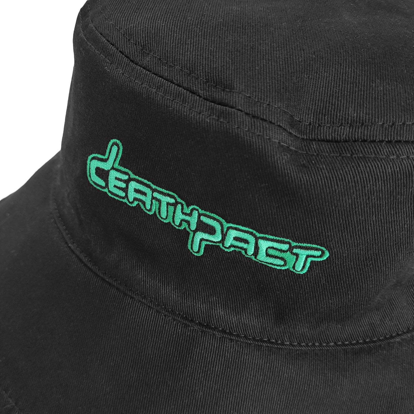 DEATHPACT - Green Fuzzy Reversible Bucket Hat